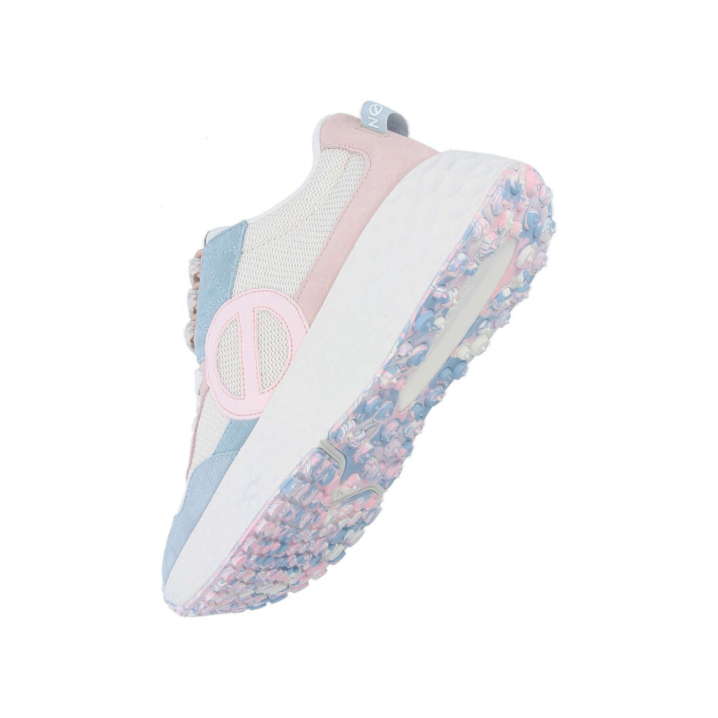 CARTER JOGGER W - SUEDE/KNIT/SUED - BLUE/OFF WHITE/PALE PINK